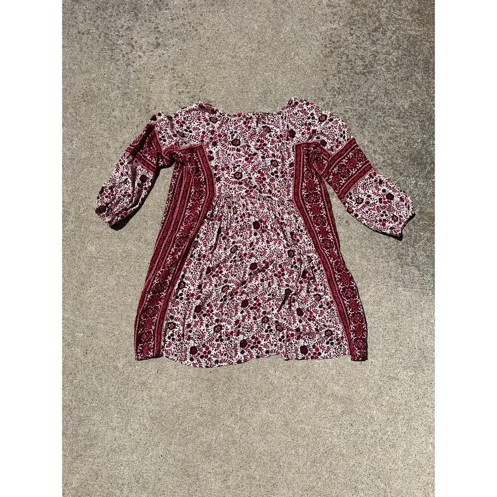 American Eagle Cottagecore Floral Mini Dress XXS‎ Boho Hippie Summer Half Sleeve